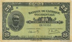 25 Francs AFRIQUE OCCIDENTALE FRANÇAISE (1895-1958)  1942 P.30a