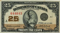 25 Cents CANADA 1923 P.011c TTB