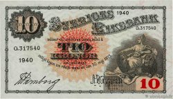 10 Kronor SUÈDE  1940 P.34w