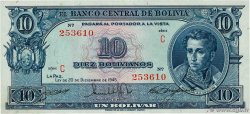 10 Bolivianos BOLIVIE  1945 P.139c