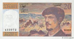 20 Francs DEBUSSY FRANCE 1988 F.66.09