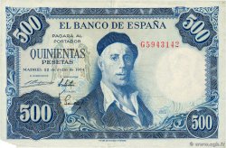 500 Pesetas ESPAGNE  1954 P.148