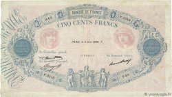 500 Francs BLEU ET ROSE FRANCE  1936 F.30.37