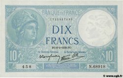 10 Francs MINERVE modifié FRANCE  1939 F.07.02