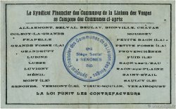 50 Centimes FRANCE regionalism and various Senones 1917 JP.88-082 VF