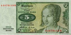 5 Deutsche Mark GERMAN FEDERAL REPUBLIC 1960 P.18a fSS