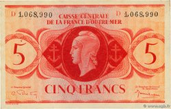 5 Francs FRENCH EQUATORIAL AFRICA  1944 P.15g XF