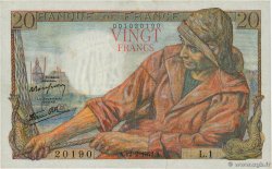 20 Francs PÊCHEUR FRANCE 1942 F.13.01