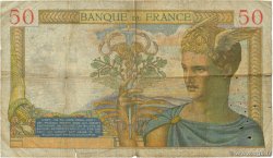 50 Francs CÉRÈS modifié FRANCE 1937 F.18.06 B+