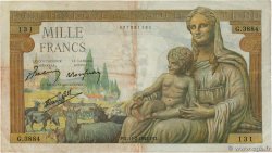 1000 Francs DÉESSE DÉMÉTER FRANCE 1943 F.40.18