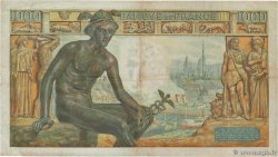 1000 Francs DÉESSE DÉMÉTER FRANCE 1943 F.40.18 TB