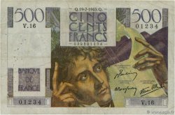 500 Francs CHATEAUBRIAND Numéro spécial FRANCE 1945 F.34.01