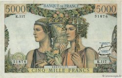 5000 Francs TERRE ET MER FRANCE 1953 F.48.08