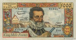 5000 Francs HENRI IV FRANCE 1958 F.49.05