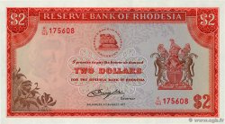 2 Dollars RHODÉSIE  1977 P.35c