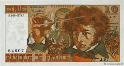 10 Francs BERLIOZ FRANCE 1974 F.63.07a XF+