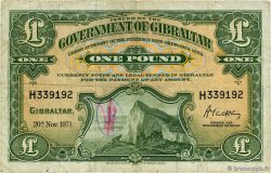 1 Pound GIBRALTAR 1971 P.18b