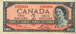 2 Dollars CANADA  1954 P.076d TB