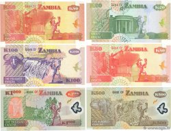 20, 50, 100, 500 et 1000  Kwacha Lot ZAMBIE  1992 P.LOT NEUF
