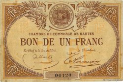 1 Franc Petit numéro FRANCE régionalisme et divers Nantes 1918 JP.088.01