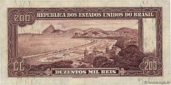 200 Mil Reis BRAZIL  1936 P.082 VF