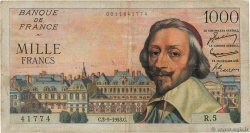 1000 Francs RICHELIEU FRANCE 1953 F.42.02