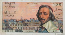 1000 Francs RICHELIEU FRANCE 1954 F.42.04