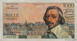 1000 Francs RICHELIEU FRANCE 1955 F.42.12