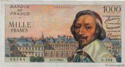 1000 Francs RICHELIEU FRANCE 1956 F.42.18
