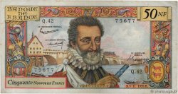 50 Nouveaux Francs HENRI IV FRANCE 1959 F.58.04