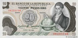 20 Pesos Oro COLOMBIE  1983 P.409d