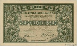 10 Sen INDONÉSIE  1947 P.031