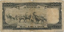 1000 Escudos ANGOLA  1956 P.091 VG
