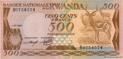 500 Francs RWANDA  1981 P.16a
