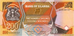 200 Shillings UGANDA  1987 P.32a UNC