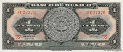 1 Peso MEXICO  1961 P.059g UNC
