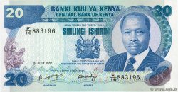 20 Shillings KENYA  1987 P.21f AU