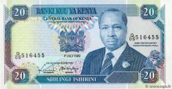 20 Shillings KENIA  1989 P.25b ST