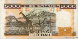5000 Shillings TANZANIA  1995 P.28 VF+