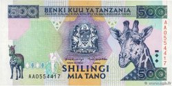 500 Shilingi TANZANIE  1997 P.30
