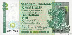 10 Dollars HONG KONG  1991 P.278d