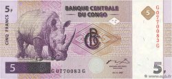5 Francs CONGO, DEMOCRATIC REPUBLIC  1997 P.086A UNC-