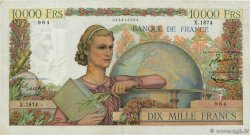 10000 Francs GÉNIE FRANÇAIS FRANCE  1951 F.50.53 F+