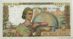 10000 Francs GÉNIE FRANÇAIS FRANCE  1953 F.50.66 VF-