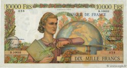 10000 Francs GÉNIE FRANÇAIS FRANCE  1956 F.50.79 F+