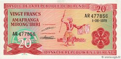20 Francs BURUNDI  1979 P.27a