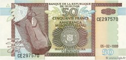 50 Francs BURUNDI  1999 P.36a