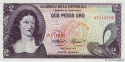2 Pesos Oro COLOMBIE  1977 P.413b