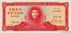 3 Pesos CUBA  1985 P.107a