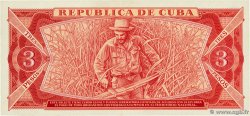 3 Pesos CUBA  1985 P.107a UNC-